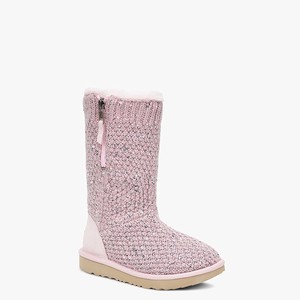 Ugg Sequin Knit Klassiska Stövlar Barn Rosa (984375NIV)